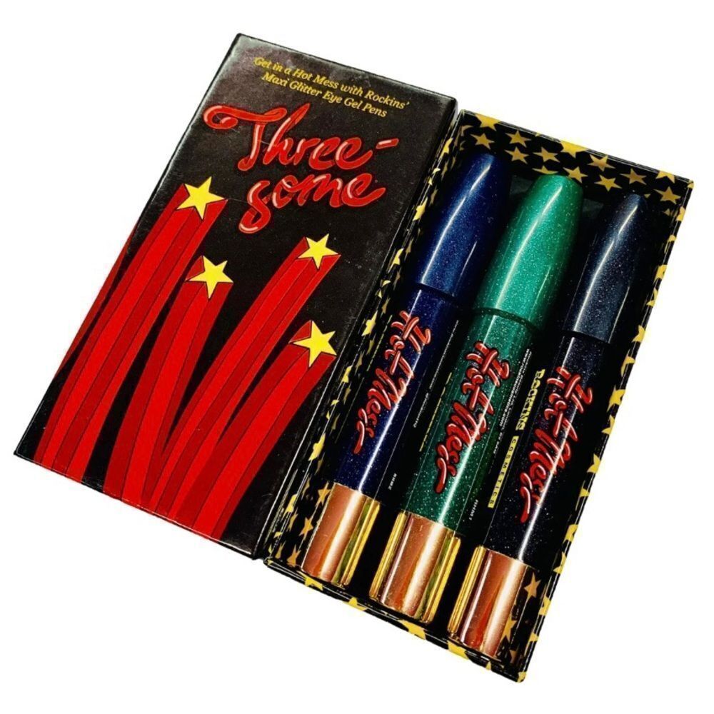 ROCKINS Cosmetics Hot Mess Threesome Glitter Eyeshadow Pens
